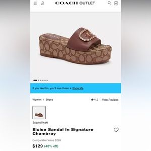 Coach platform sandals